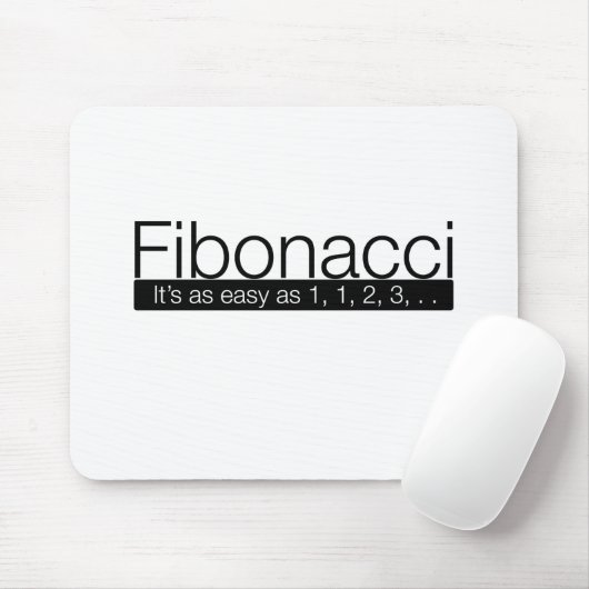 Fibonacci - es ist so einfach wie 1, 2, 3. mousepad (Mit Mouse)