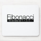Fibonacci - es ist so einfach wie 1, 2, 3. mousepad (Vorne)