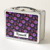 Fibonacci "Fish Black" von Kenneth Yoncich Metall Lunch Box (Vorderseite)