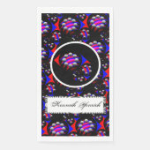 Fibonacci "Fish Black" von Kenneth Yoncich Serviette (Vorderseite)