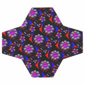 Fibonacci "Fish Schachbrett Black" von Kenneth Yon Fußball (Flach)