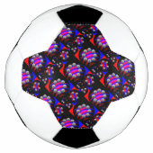 Fibonacci "Fish Schachbrett Black" von Kenneth Yon Fußball (Vorderseite)