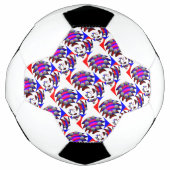 Fibonacci "Fish Schachbrett" von Kenneth Yoncich Fußball (Vorderseite)