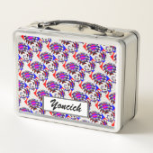 Fibonacci "Fish Schachbrett" von Kenneth Yoncich Metall Lunch Box (Rückseite)