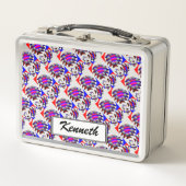Fibonacci "Fish Schachbrett" von Kenneth Yoncich Metall Lunch Box (Vorderseite)