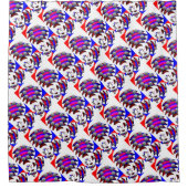 Fibonacci "Fish" von Kenneth Yoncich Duschvorhang (Vorderseite)