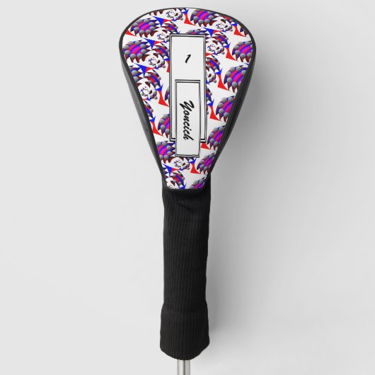 Fibonacci "Fish" von Kenneth Yoncich Golf Headcover (Vorderseite)