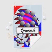 Fibonacci "Fish" von Kenneth Yoncich Golfhandtuch (Insitu)