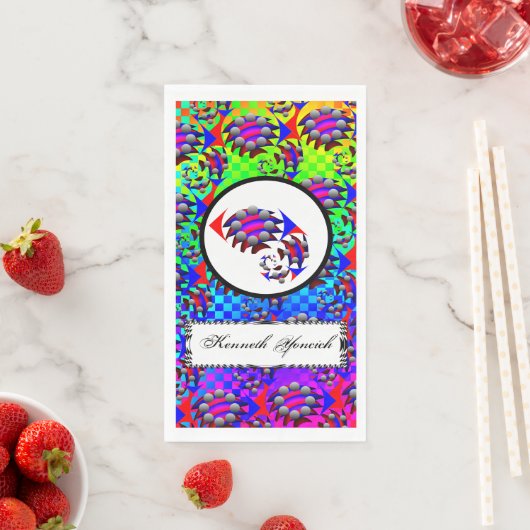 Fibonacci "Fish" von Kenneth Yoncich Serviette (Beispiel)