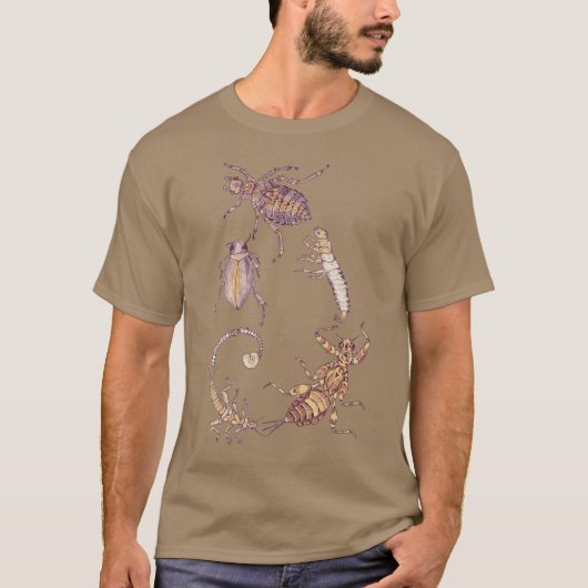 Fibonacci Frischwasser-Bug-Spirale T-Shirt (Vorderseite)