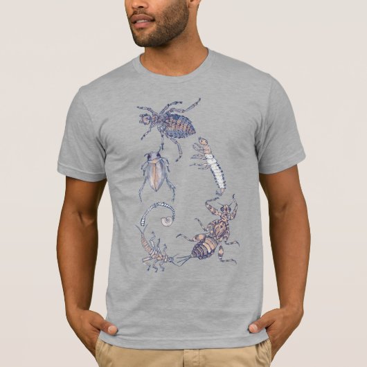 Fibonacci Frischwasser-Bug-Spirale T-Shirt (Vorderseite)