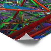 Fibonacci Geometric Space Poster (Ecke)