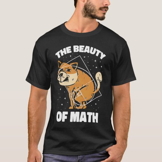 Fibonacci Golden Ratio Dog für Mathematik T-Shirt (Vorderseite)