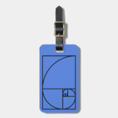 Fibonacci golden ratio - einzigartige mathematisch gepäckanhänger (Vorderseite vertikal)
