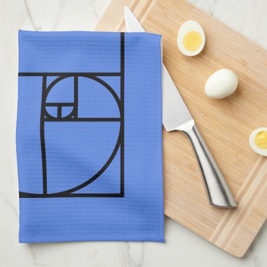 Fibonacci golden ratio - einzigartige mathematisch geschirrtuch (Viertel Falte)