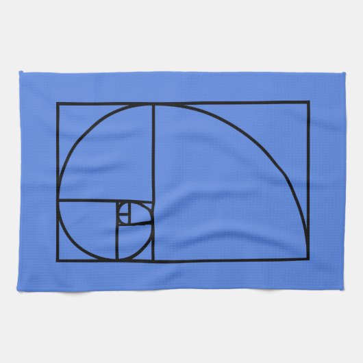 Fibonacci golden ratio - einzigartige mathematisch geschirrtuch (Horizontal)