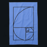 Fibonacci golden ratio - einzigartige mathematisch geschirrtuch<br><div class="desc">Dieses elegante,  moderne Design besticht durch das goldene Verhältnis von Fibonacci. Nutzen Sie diese zeitgenössische,  künstlerische Linie,  die zeichne,  Ihre Freunde zu beeindrucken,  ob Mathematiker oder Grafikdesigner!</div>