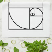 Fibonacci golden ratio - einzigartige mathematisch geschirrtuch (Gefaltet)