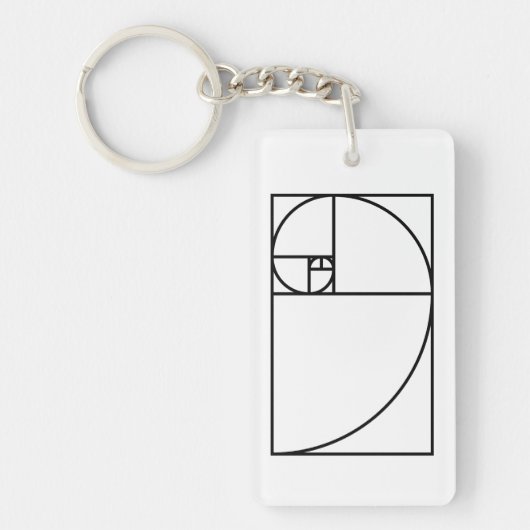 Fibonacci golden ratio - einzigartige mathematisch schlüsselanhänger (Vorderseite)