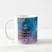 Fibonacci golden ratio unendliche Universum Qualle Kaffeetasse (Links)