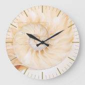 Fibonacci Golden Ration Kulturelle Sehenswürdigkei Große Wanduhr (Vorderseite)