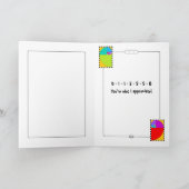 Fibonacci Grußkarte Karte (Innenseite)