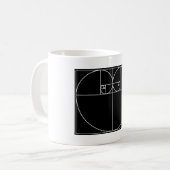 Fibonacci-Herz Kaffeetasse (Vorderseite Links)