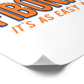 Fibonacci ist so einfach wie 1, 1, 2, 3 poster (Ecke)