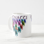 Fibonacci-Jack-Russell-Kaffee-Tasse Kaffeetasse (Vorderseite Links)