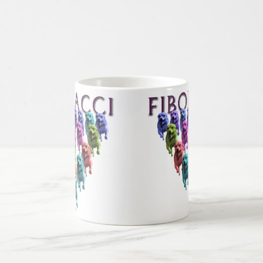 Fibonacci-Jack-Russell-Kaffee-Tasse Kaffeetasse (Mittel)