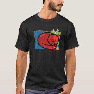 Fibonacci-Katze oder Goldener Schnitt und Spirale  T-Shirt