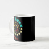 Fibonacci Katzenpaw oder Golden Ratio und Spiral o Kaffeetasse (Vorderseite Links)