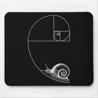 Fibonacci mit Schneckenmathematik Mathematik Lehre Mousepad