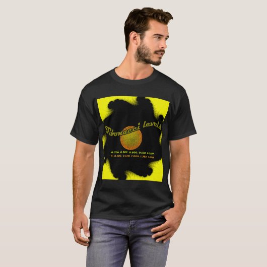 Fibonacci Numbers Trading Math Geek Fraktal Art T-Shirt (Vorne ganz)