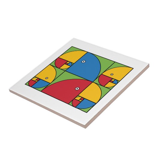 Fibonacci-Papageien Fliese (Seite)