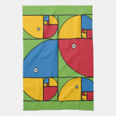 Fibonacci-Papageien Küchentuch (Vertikal)