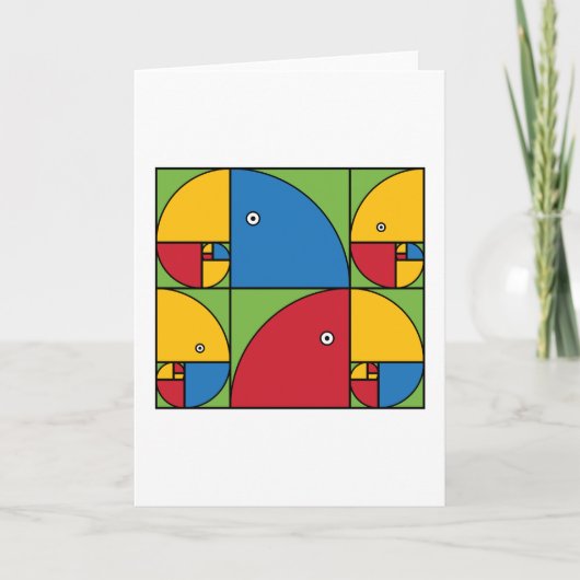 Fibonacci Parrots Karte (Vorderseite)