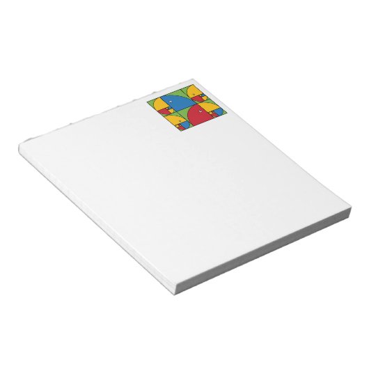 Fibonacci Parrots Notizblock (angewinkelt)