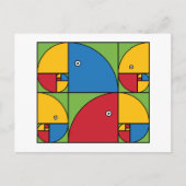 Fibonacci Parrots Postkarte (Vorderseite)