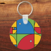 Fibonacci Parrots Schlüsselanhänger (Vorderseite)