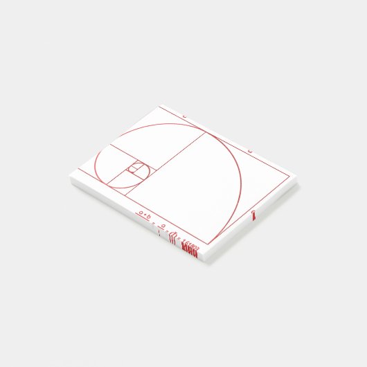 Fibonacci Post-it Klebezettel (angewinkelt)