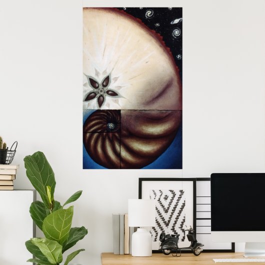 Fibonacci Poster (Heimbüro)