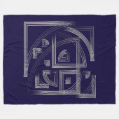 Fibonacci-Puzzle Fleecedecke (Vorderseite (Horizontal))