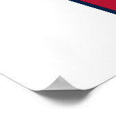 Fibonacci Red White and Blue II Riesiges Poster (Ecke)