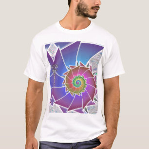 Fibonacci-Regenbogen Spiralism Shirt