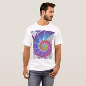 Fibonacci-Regenbogen Spiralism Shirt (Vorne ganz)