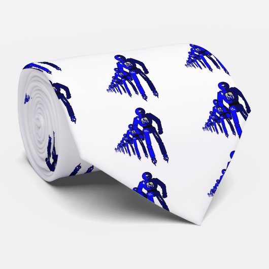 Fibonacci Robots Krawatte (Gerollt)