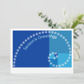 Fibonacci Saisongrüße Feiertagskarte (Stehend Vorderseite)