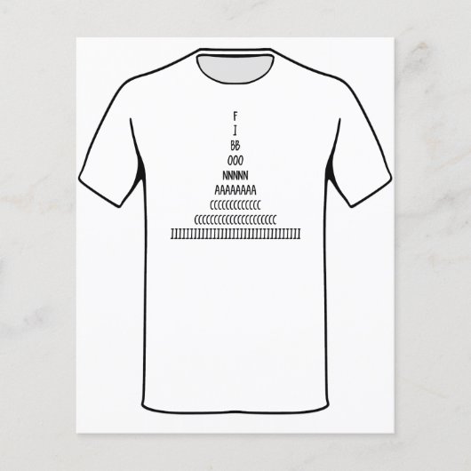 Fibonacci Sequence Flyer (Vorne)