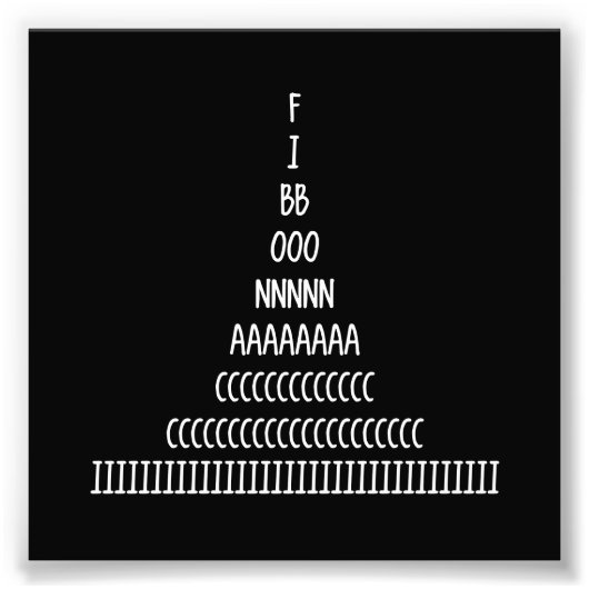 Fibonacci Sequence Fotodruck (Vorne)